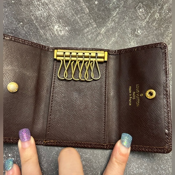 Louis Vuitton Dark Brown Key Holder with Gold Accents - Picture 6 of 6